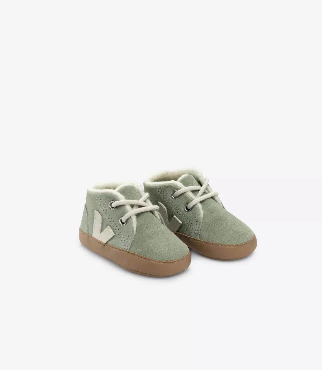 Enfant VEJA Baby<BABY FURED SUEDE CLAY PIERRE
