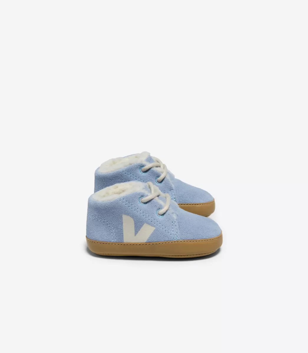 Enfant VEJA Baby<BABY FURED SUEDE STEEL PIERRE