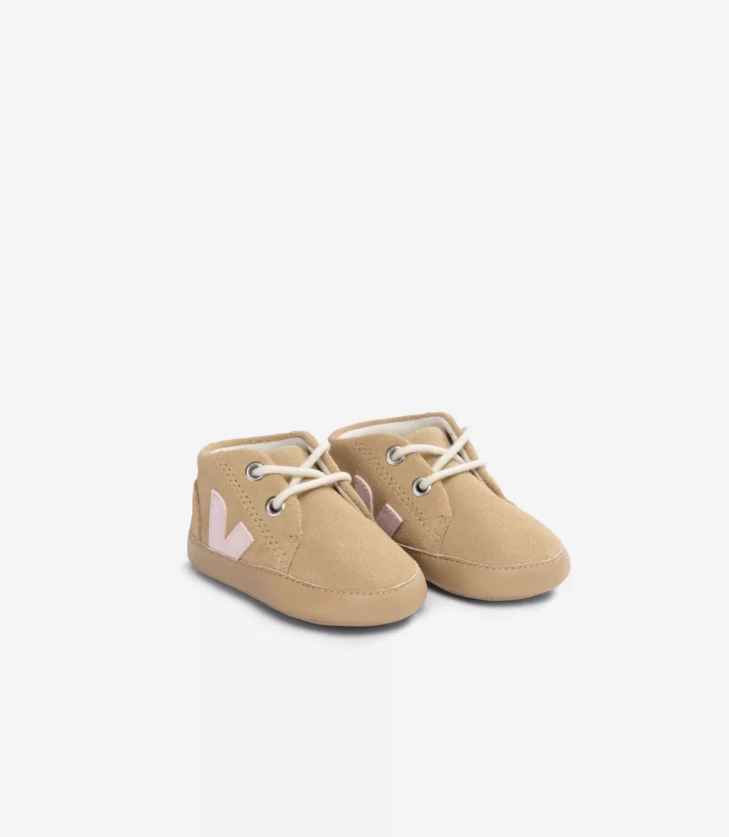 Enfant VEJA Baby<BABY SUEDE DESERT PETALE