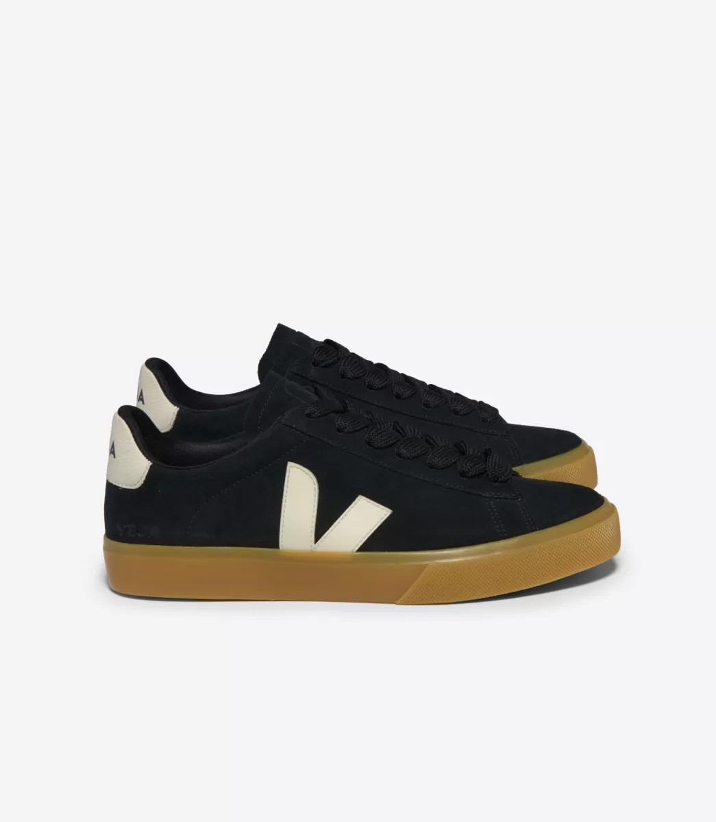 Femme VEJA Campo | Campo<CAMPO BOLD SUEDE BLACK PIERRE