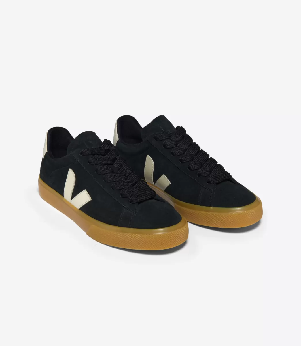 Femme VEJA Campo | Campo<CAMPO BOLD SUEDE BLACK PIERRE