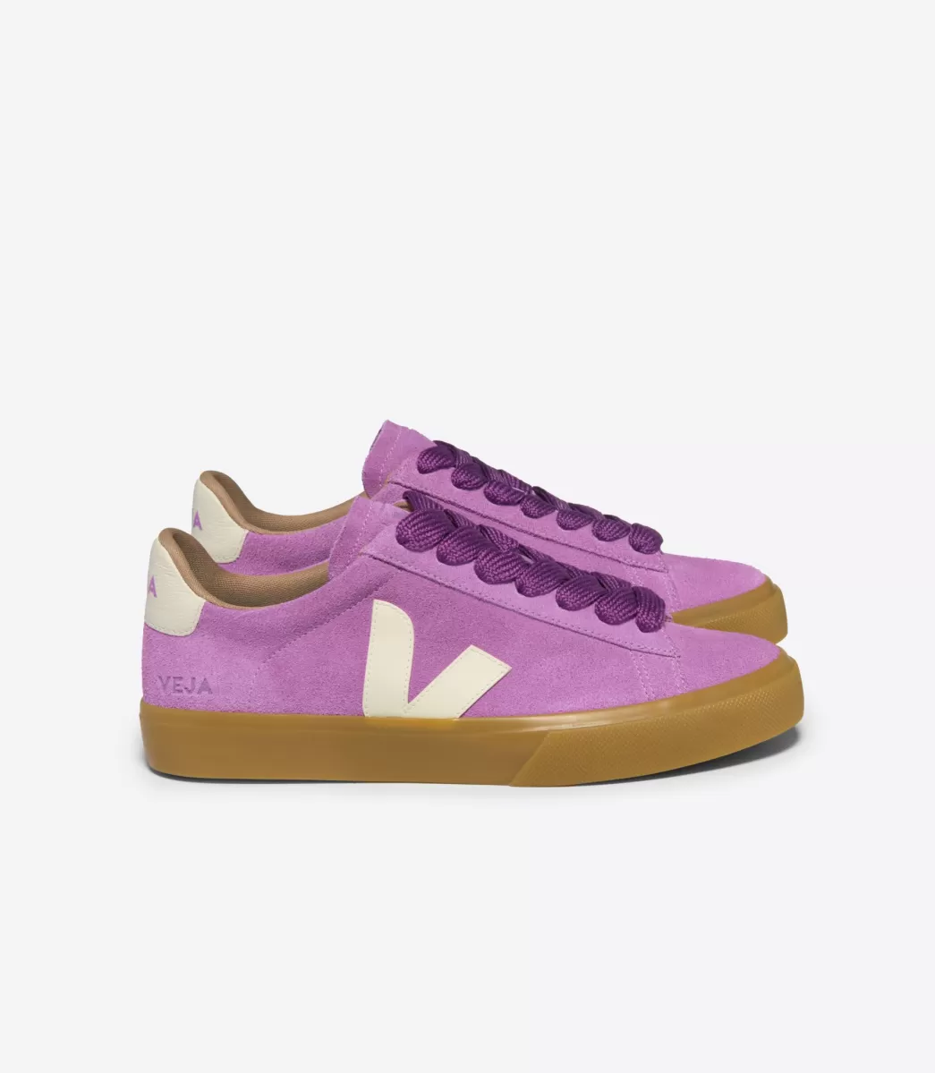 Femme VEJA Campo<CAMPO BOLD SUEDE MULBERRY PIERRE