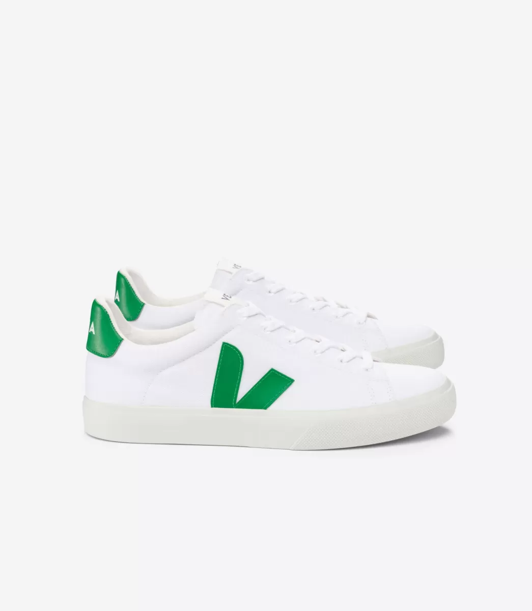 Femme VEJA Adulte | Vegan<CAMPO CANVAS WHITE EMERAUDE