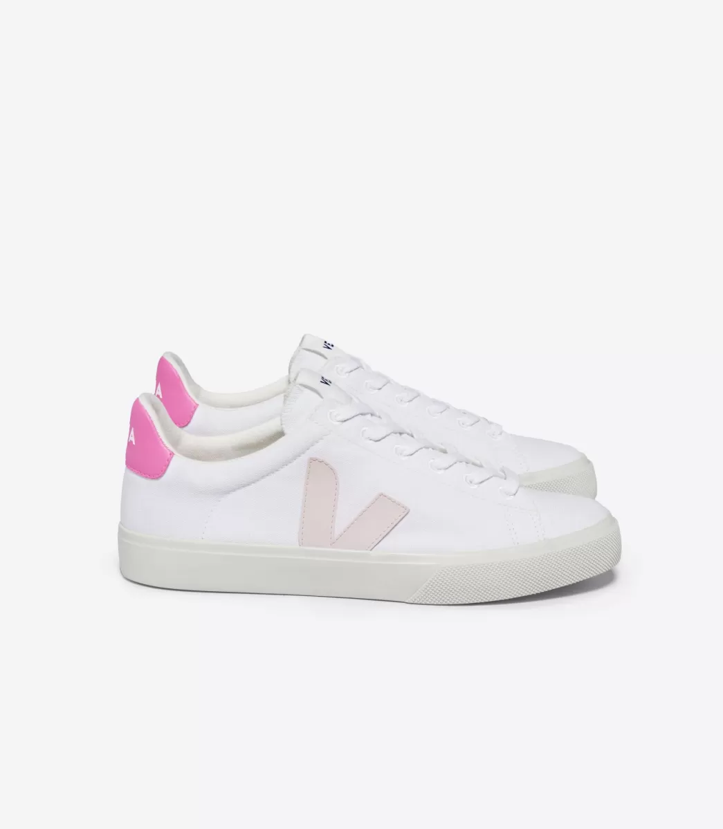 Femme VEJA Adulte | Vegan<CAMPO CANVAS WHITE PETALE SARI