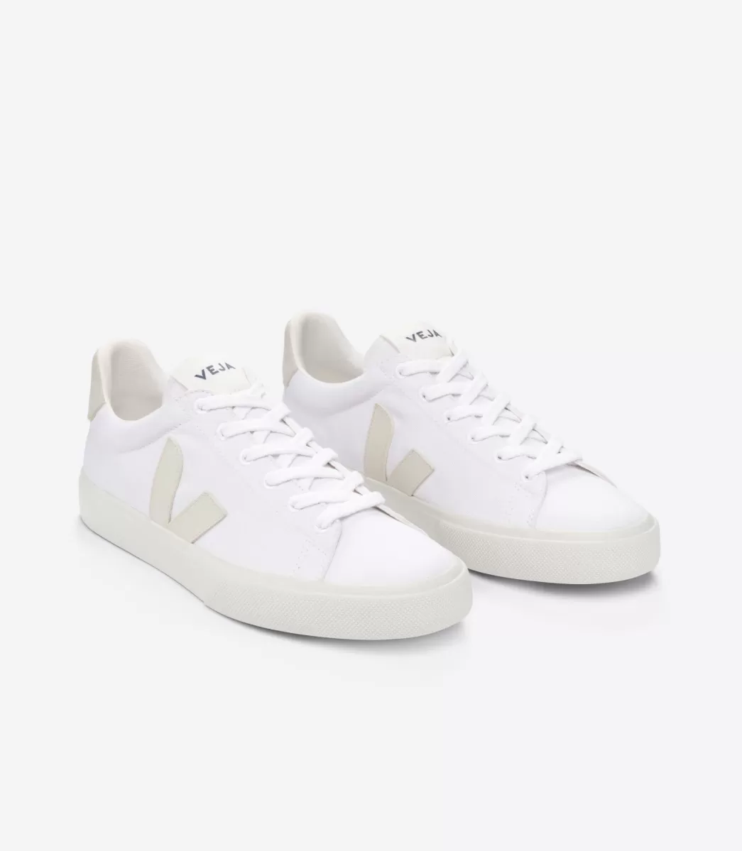 Femme VEJA Adulte | Vegan<CAMPO CANVAS WHITE PIERRE