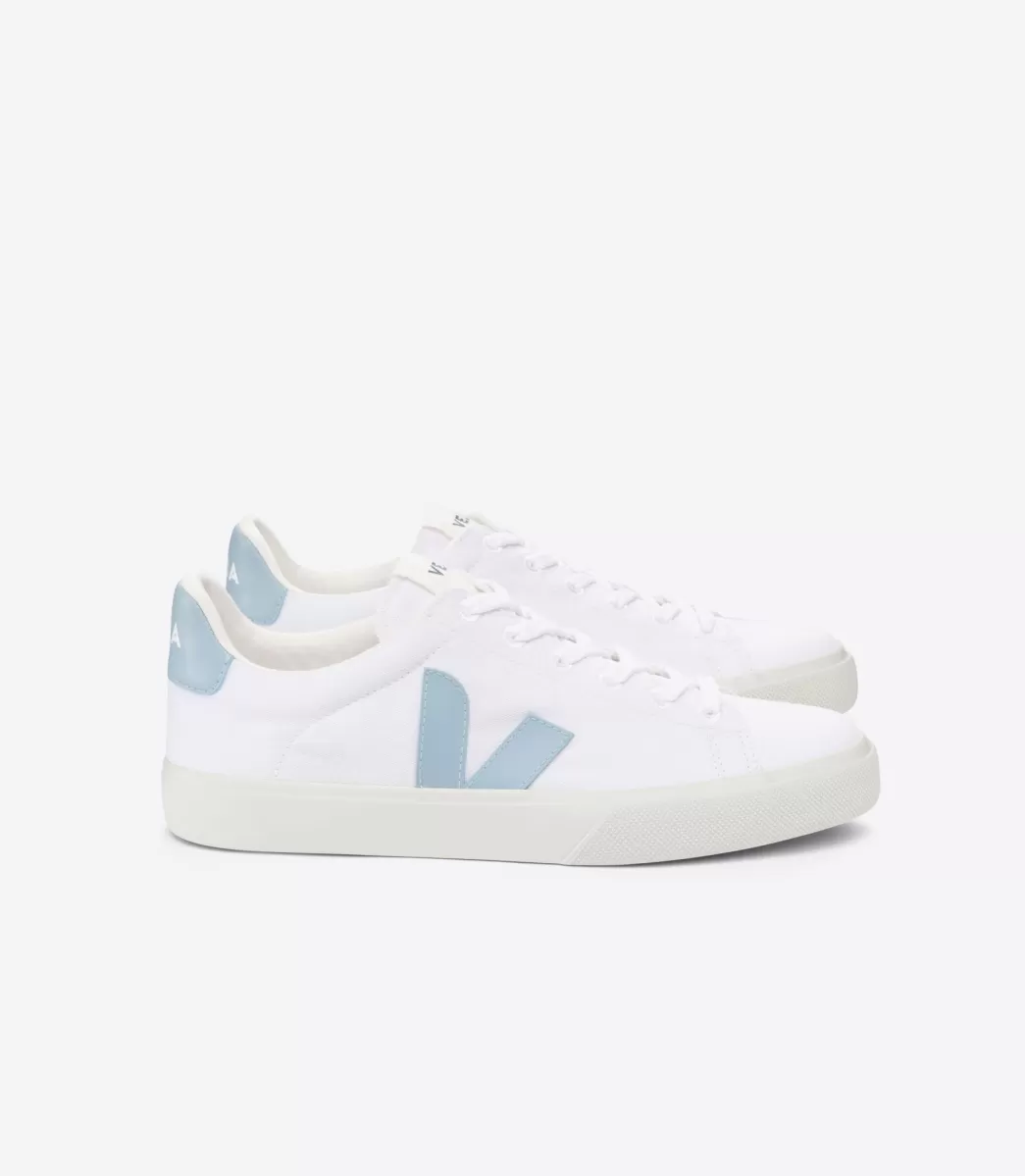 Femme VEJA Adulte | Vegan<CAMPO CANVAS WHITE STEEL