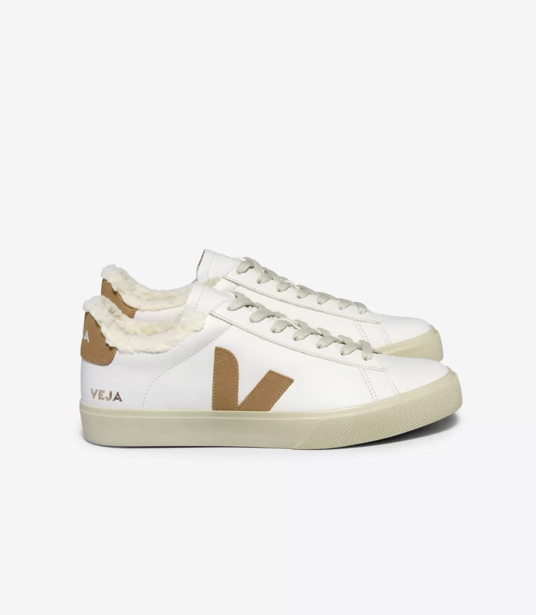 Femme VEJA Campo | Campo<CAMPO FURED LEATHER WHITE DESERT
