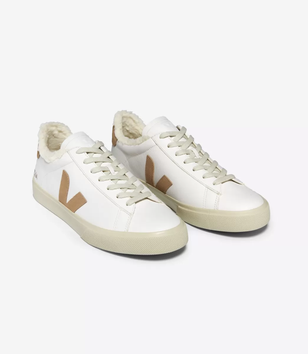 Femme VEJA Campo | Campo<CAMPO FURED LEATHER WHITE DESERT