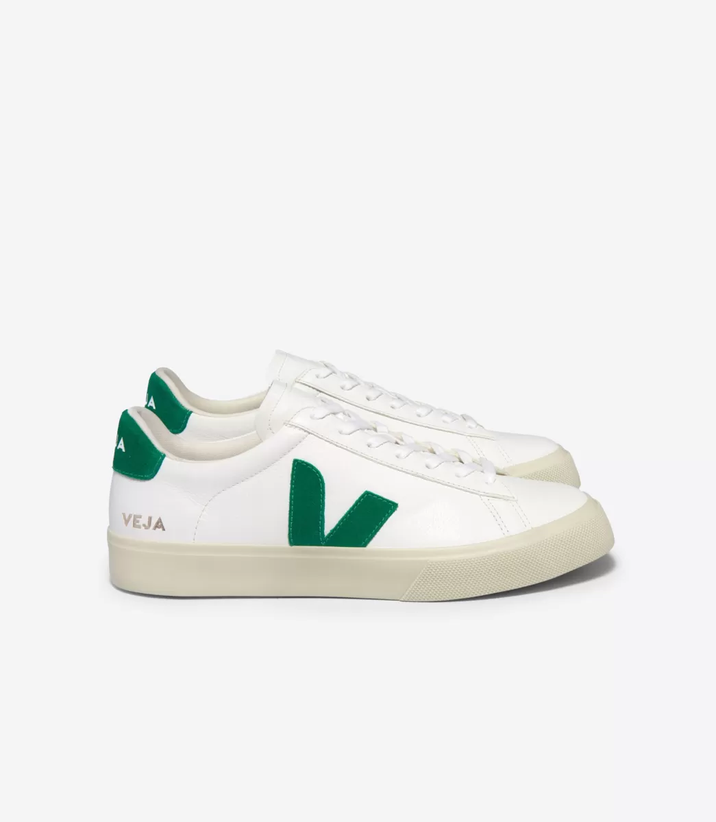 Femme VEJA Campo | Campo<CAMPO LEATHER WHITE EMERAUDE