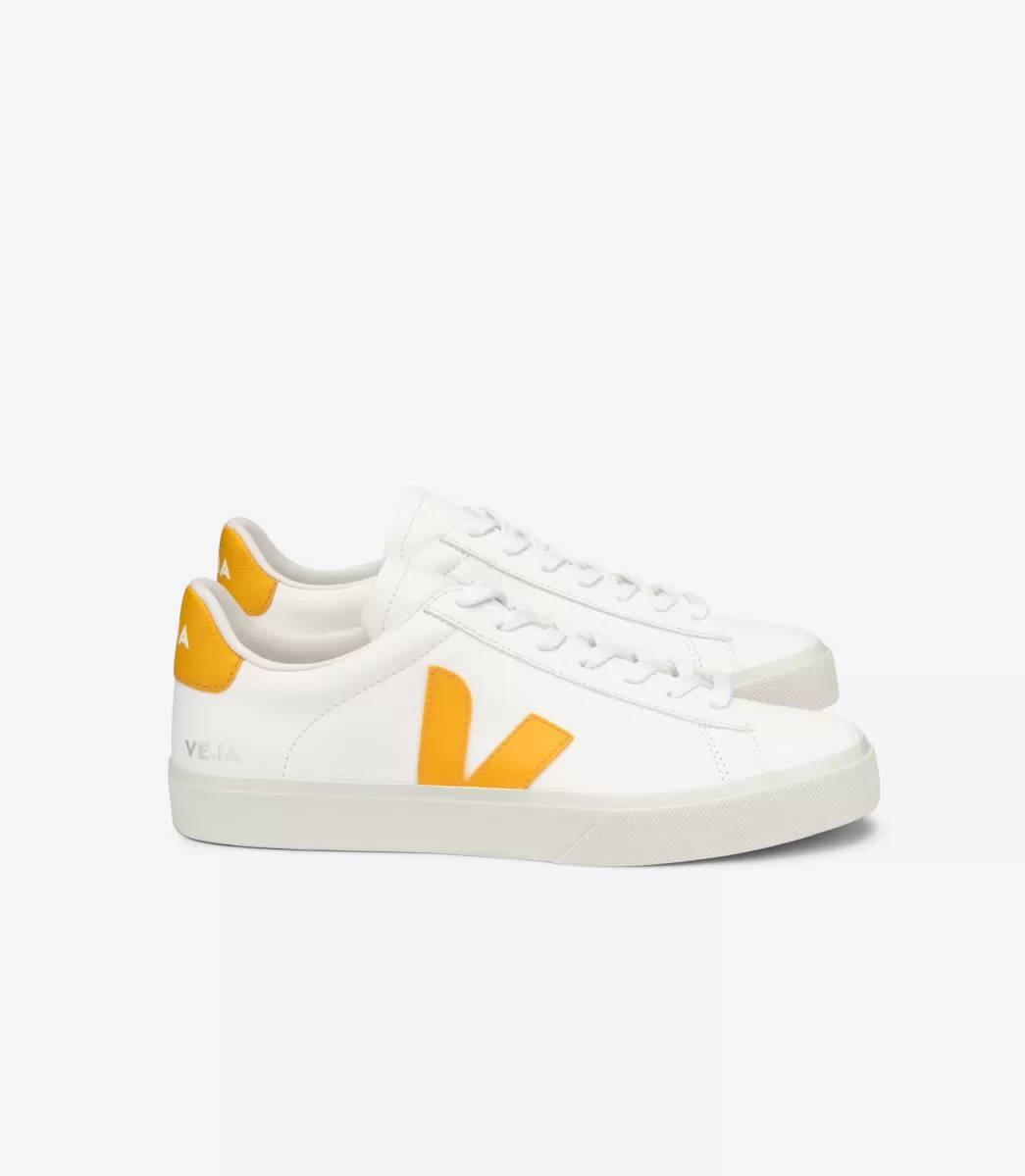 VEJA Adultes<CAMPO LEATHER WHITE OURO