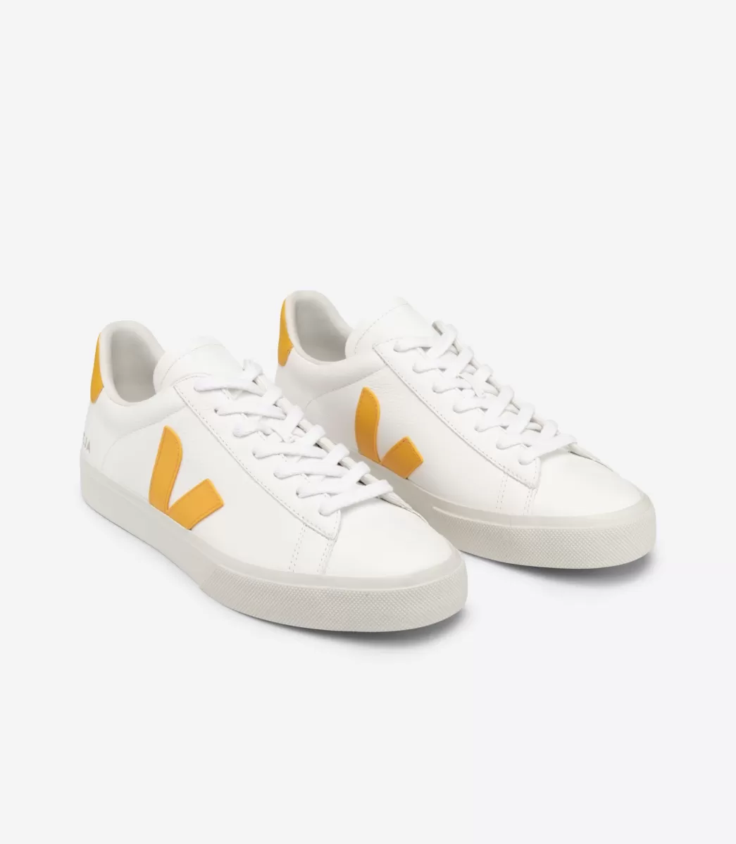 VEJA Adultes<CAMPO LEATHER WHITE OURO