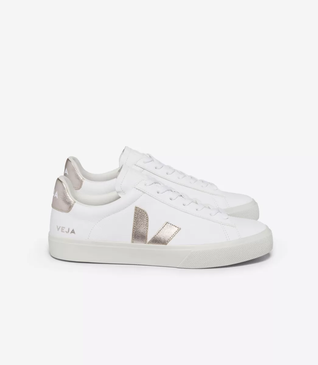 Femme VEJA Campo<CAMPO LEATHER WHITE PLATINE