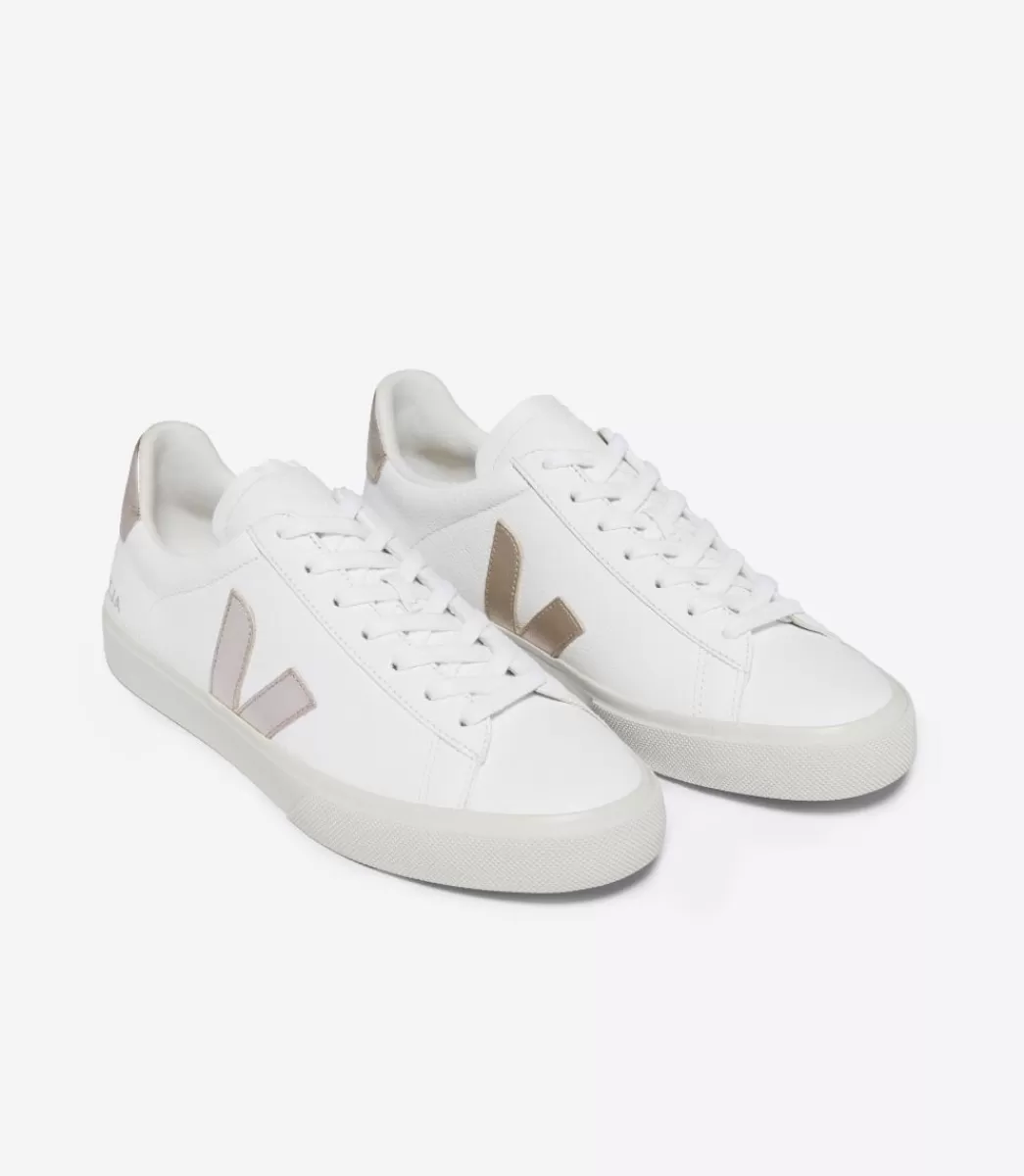 Femme VEJA Campo<CAMPO LEATHER WHITE PLATINE