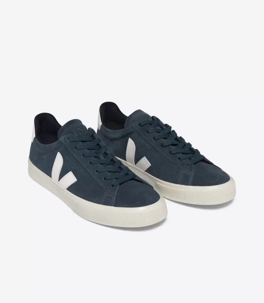 Femme VEJA Campo<CAMPO SUEDE NAUTICO WHITE