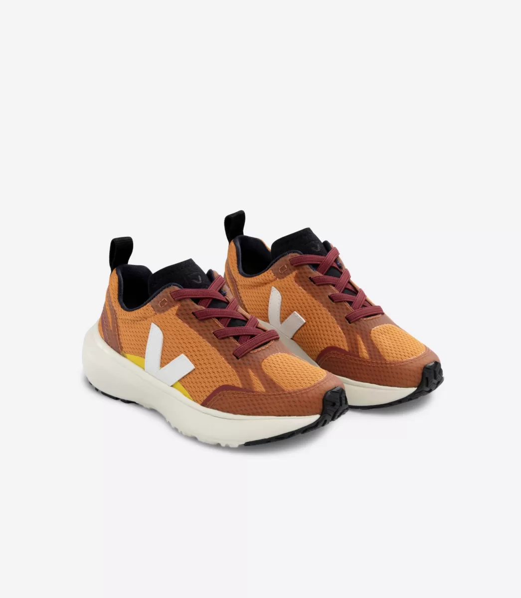 Enfant VEJA Enfant | Vegan<CANARY ALVEOMESH PUMPKIN WHITE