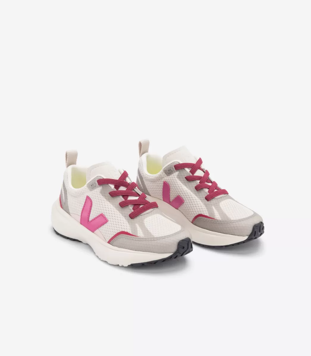 Enfant VEJA Enfant | Canary<CANARY ELASTIC LACES ALVEOMESH NATURAL MIA