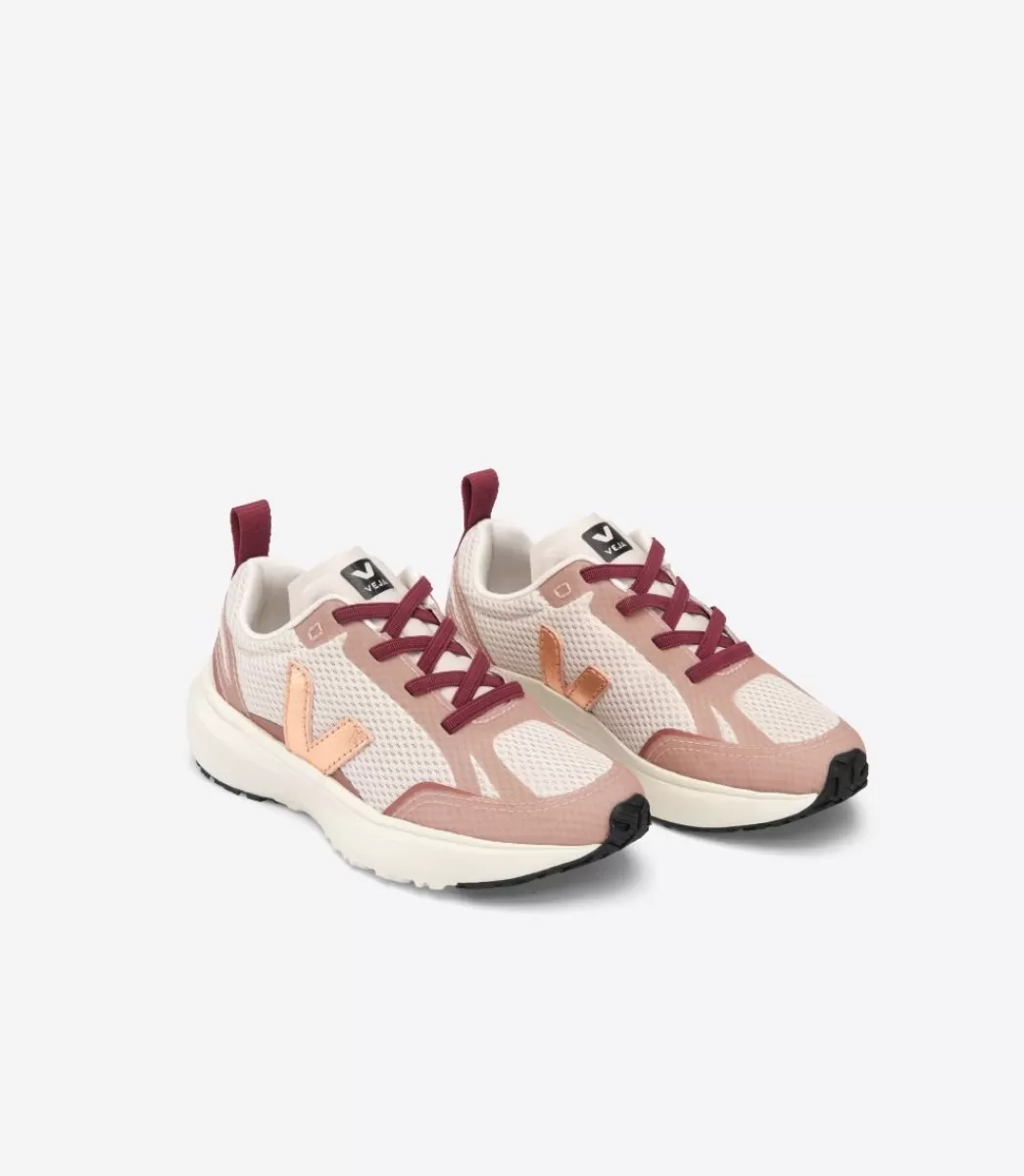 Enfant VEJA Enfant | Vegan<CANARY ELASTIC LACES ALVEOMESH NATURAL VENUS