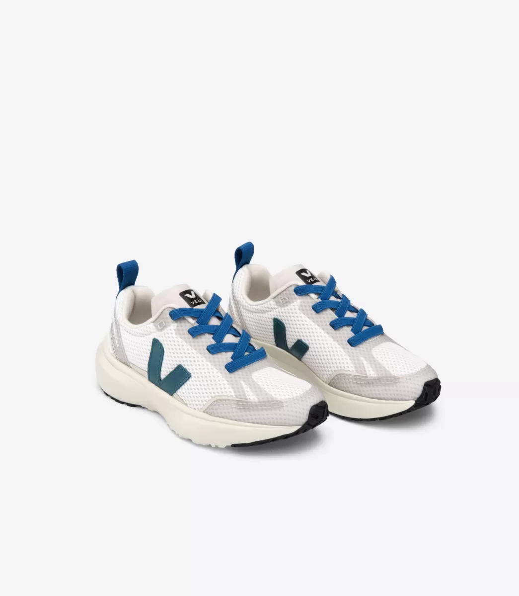 Enfant VEJA Enfants<CANARY ELASTIC LACES WHITE BRITTANY