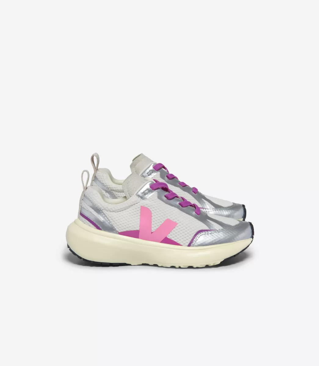 Enfant VEJA Enfant | Vegan<CANARY LIGHT ALVEOMESH GRAVEL MALIBU SILVER