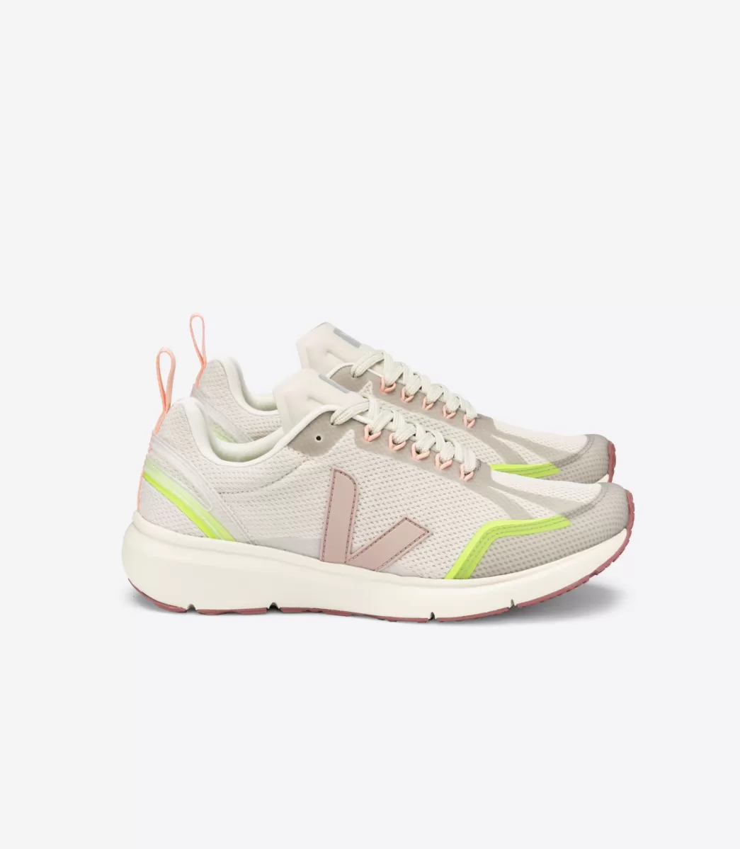 Femme VEJA Adulte | Vegan<CONDOR 2 ALVEOMESH NATURAL BABE JAUNE FLUO