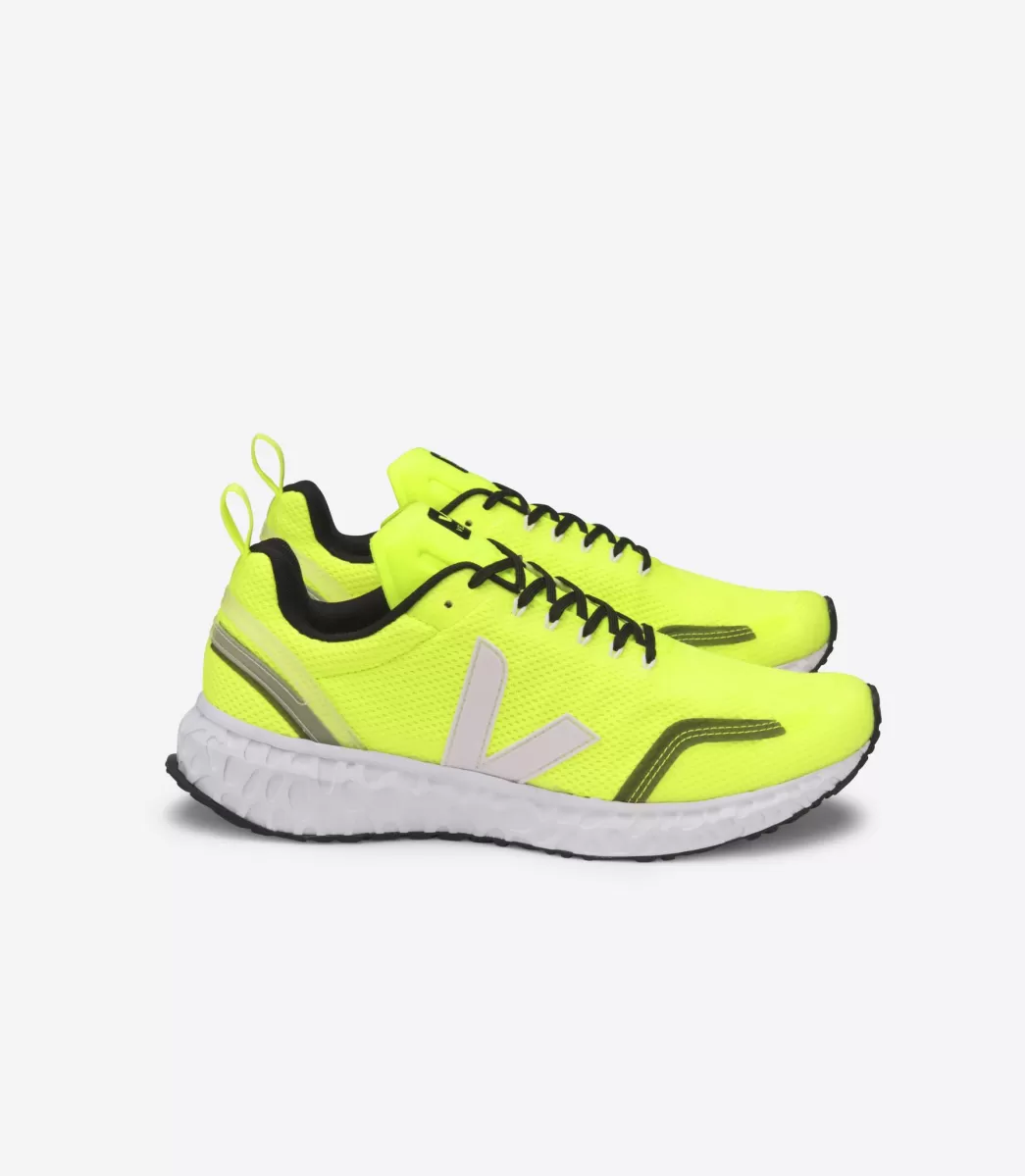 VEJA Adultes<CONDOR MESH JAUNE FLUO WHITE