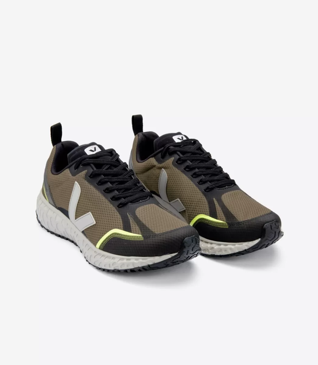 VEJA Adultes<CONDOR MESH KAKI OXFORD GREY SOLE