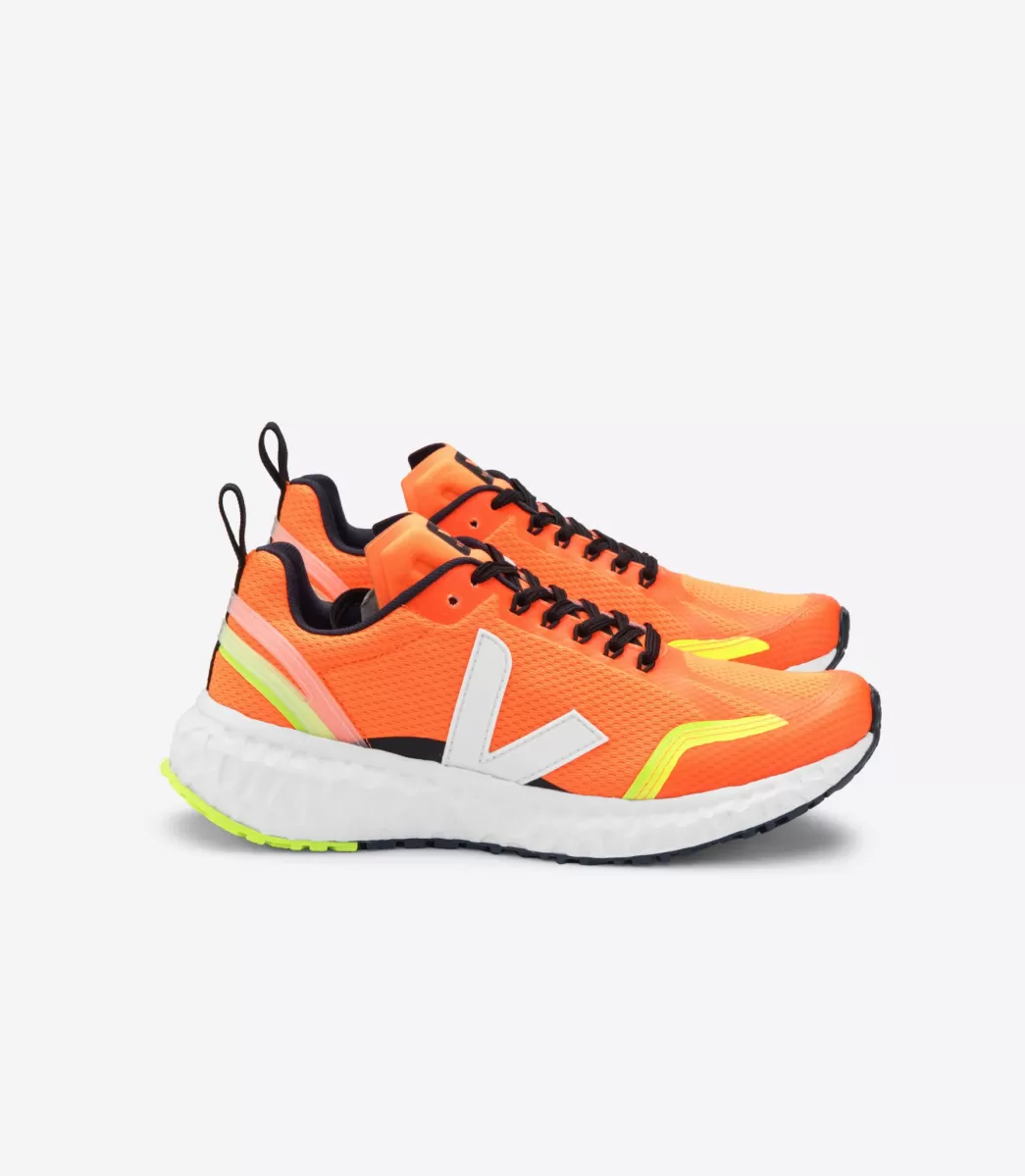 VEJA Adultes<CONDOR MESH NEON ORANGE WHITE