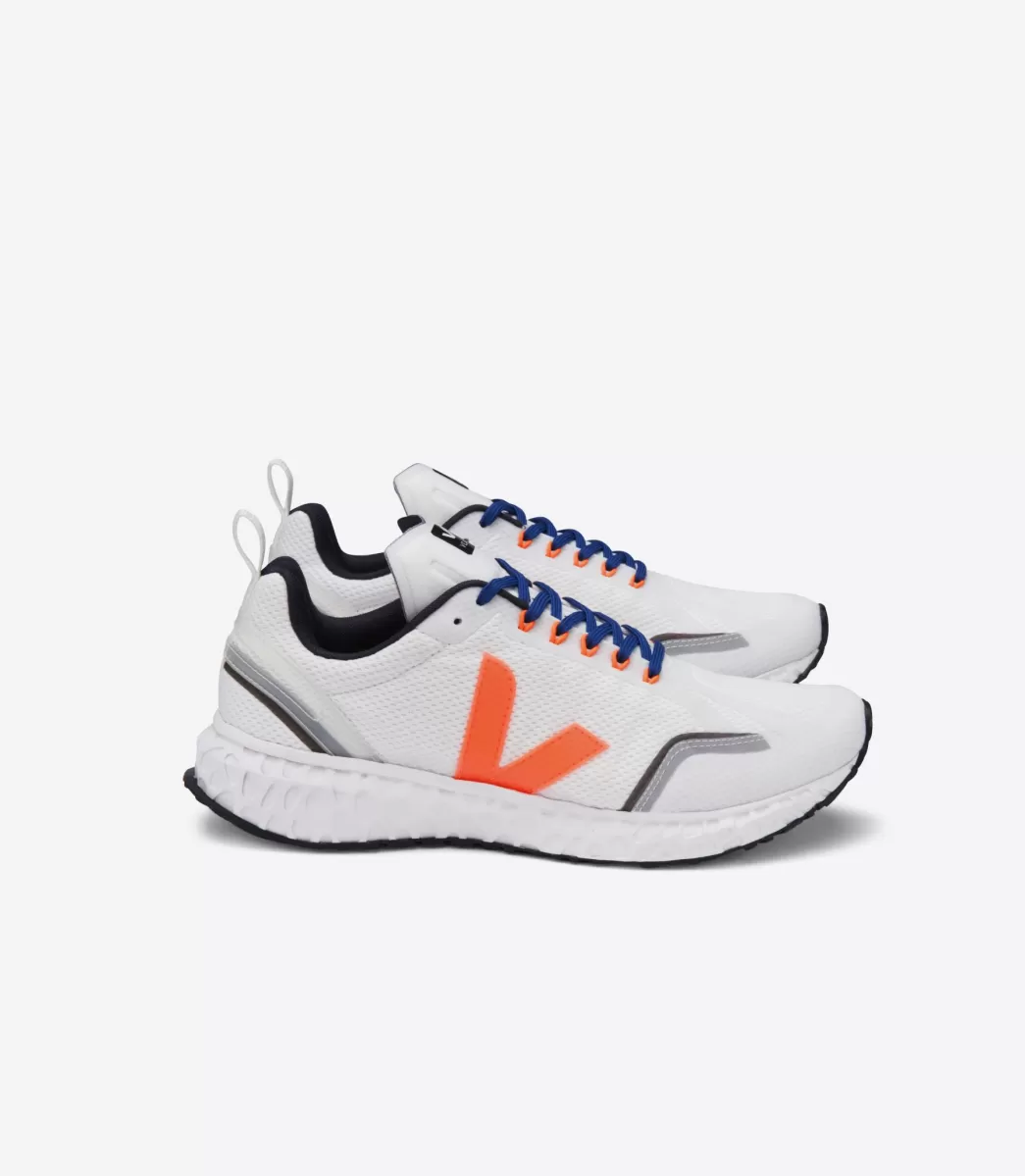 VEJA Adultes<CONDOR MESH WHITE ORANGE FLUO