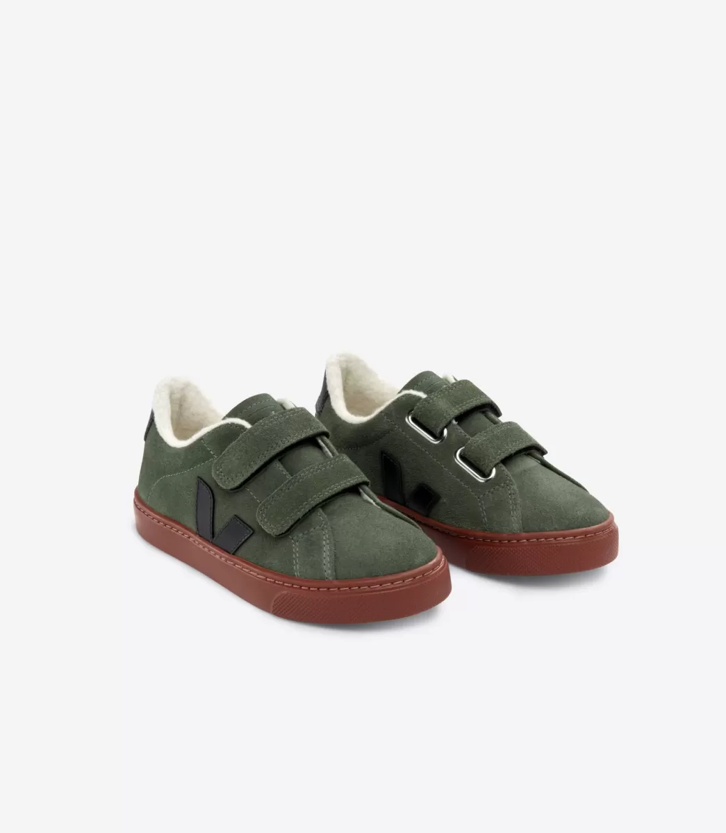 Enfant VEJA Esplar<ESPLAR FURED SUEDE MUD BLACK