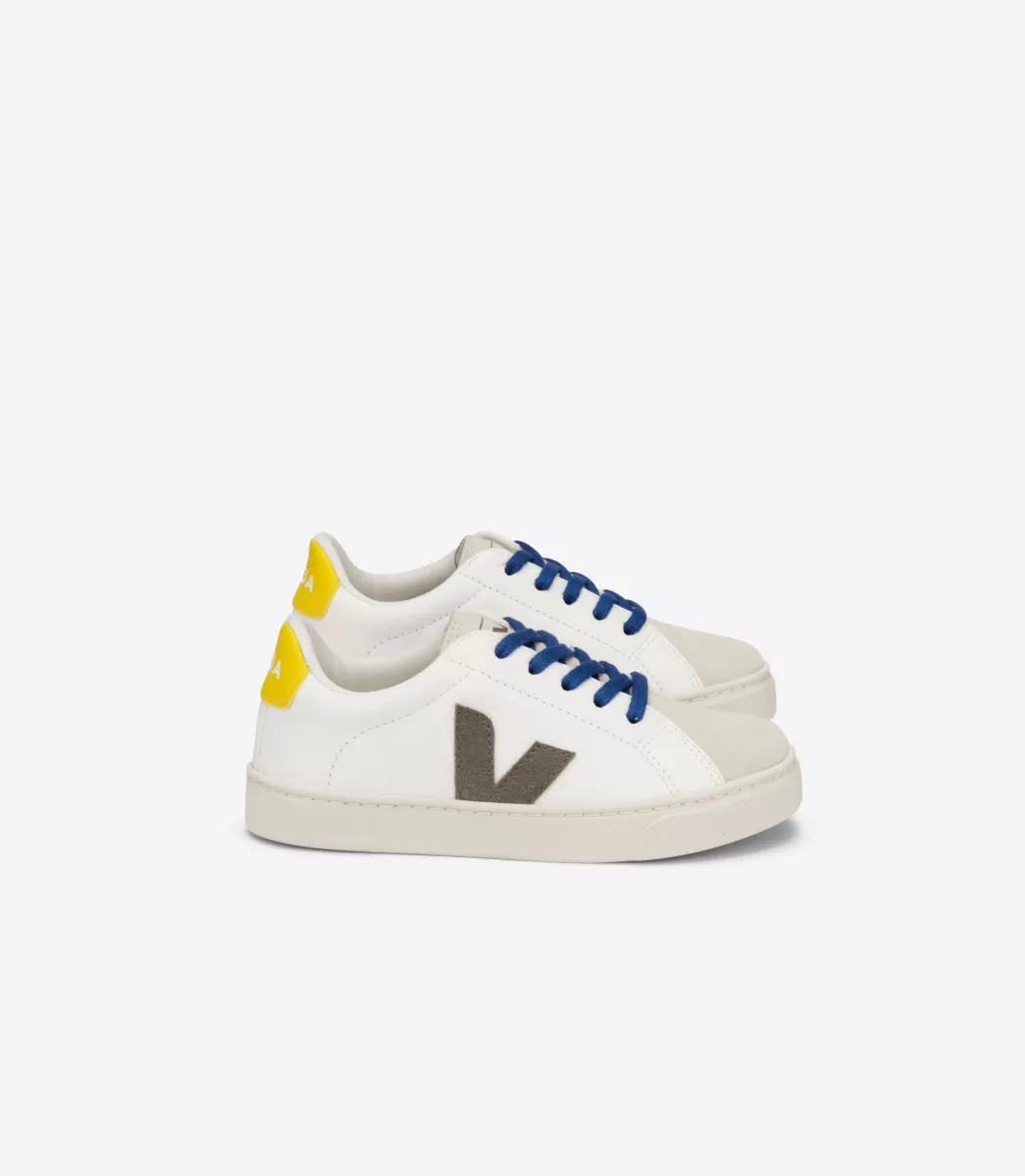 Enfant VEJA Esplar<ESPLAR LACES LEATHER WHITE MOONROCK TONIC