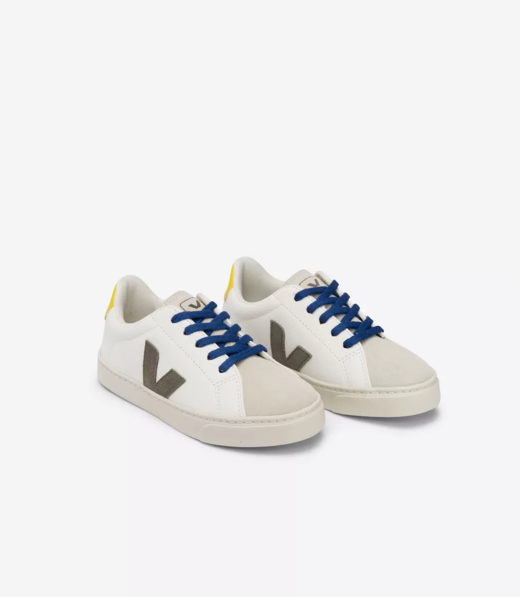 Enfant VEJA Esplar<ESPLAR LACES LEATHER WHITE MOONROCK TONIC