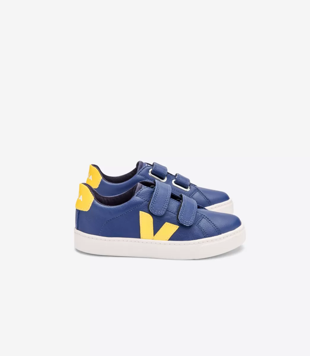 Enfant VEJA Enfants<ESPLAR LEATHER COBALT TONIC