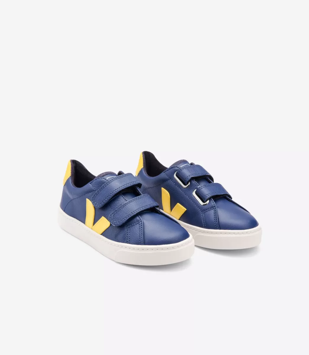 Enfant VEJA Enfants<ESPLAR LEATHER COBALT TONIC