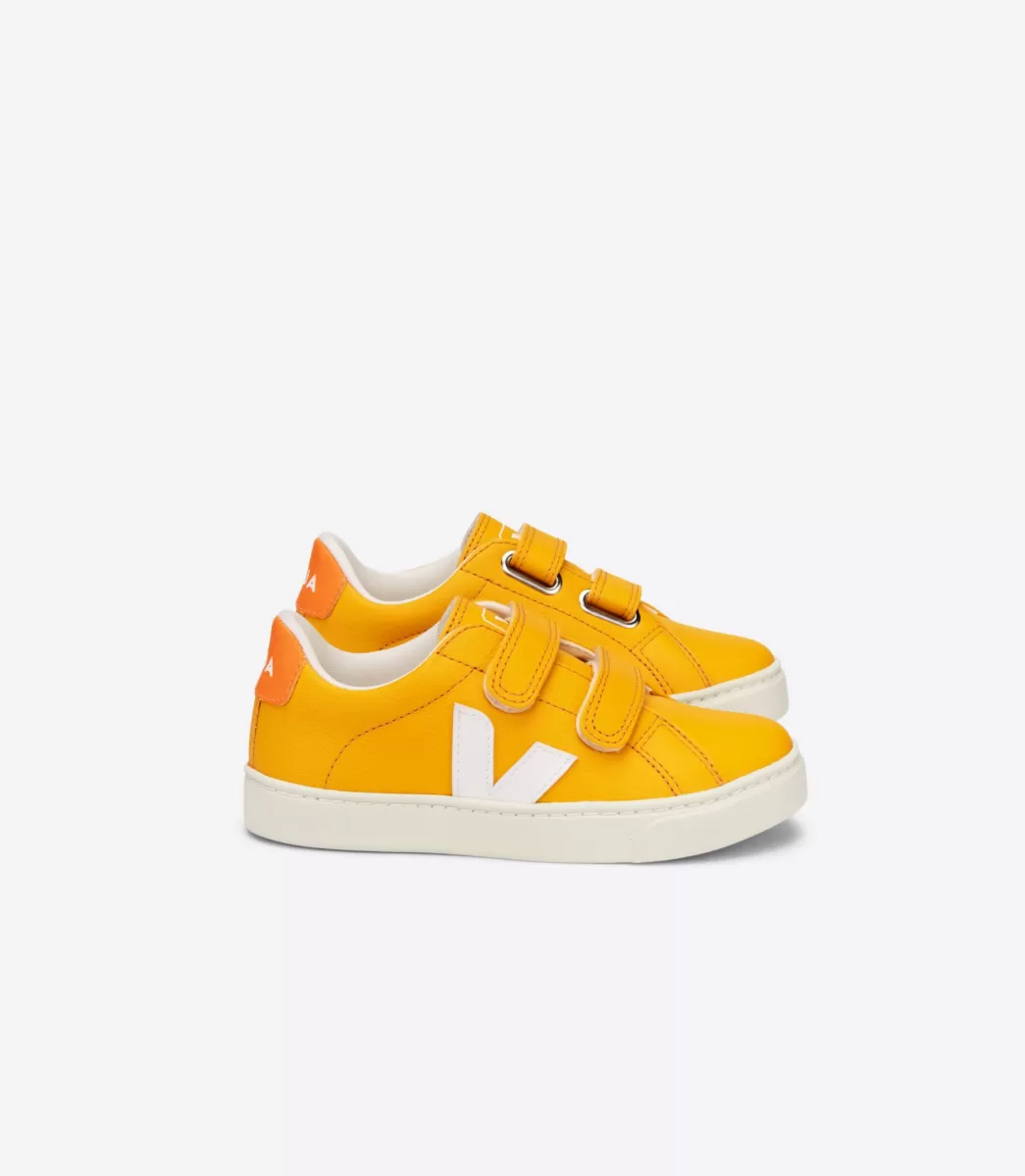 Enfant VEJA Esplar<ESPLAR LEATHER OURO WHITE