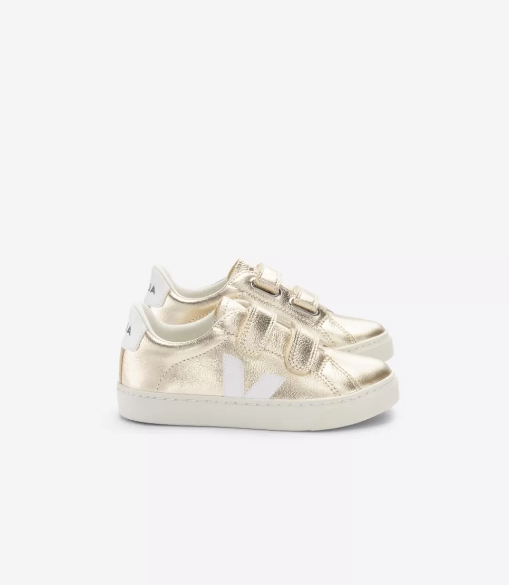 Enfant VEJA Esplar<ESPLAR LEATHER PLATINE WHITE