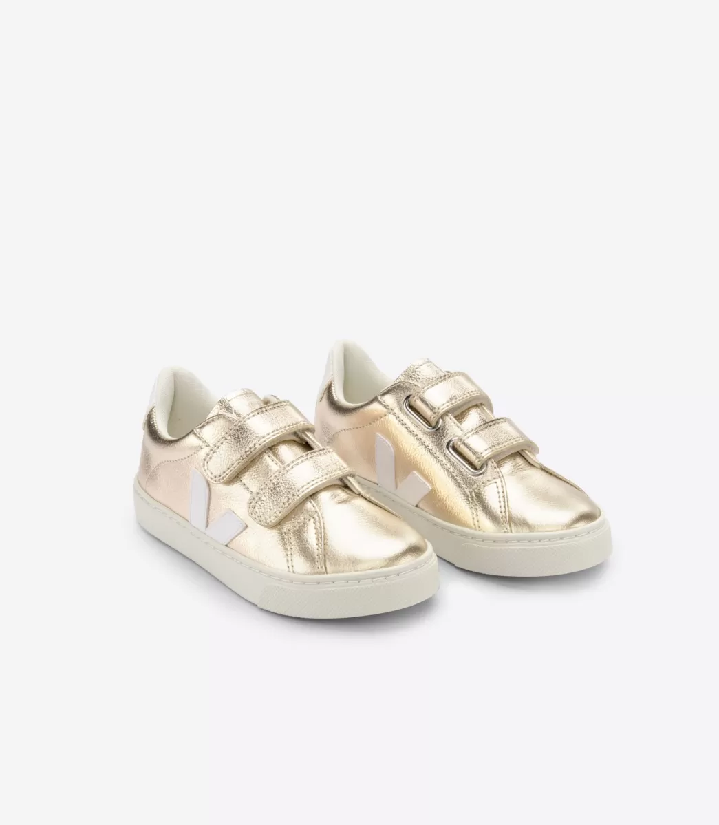 Enfant VEJA Esplar<ESPLAR LEATHER PLATINE WHITE