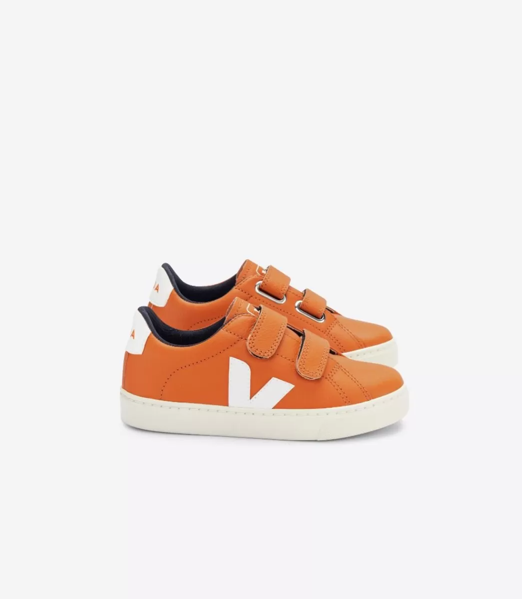 Enfant VEJA Esplar<ESPLAR LEATHER PUMPKIN WHITE