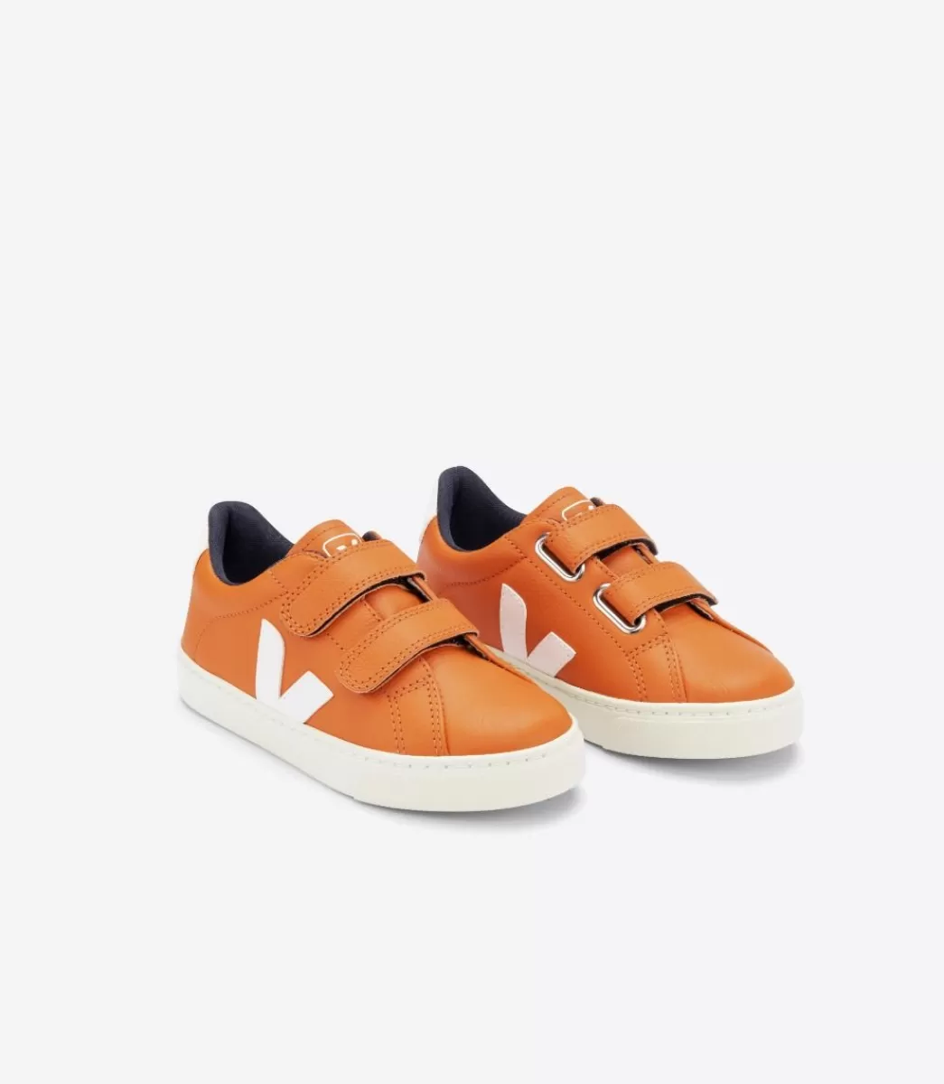 Enfant VEJA Esplar<ESPLAR LEATHER PUMPKIN WHITE