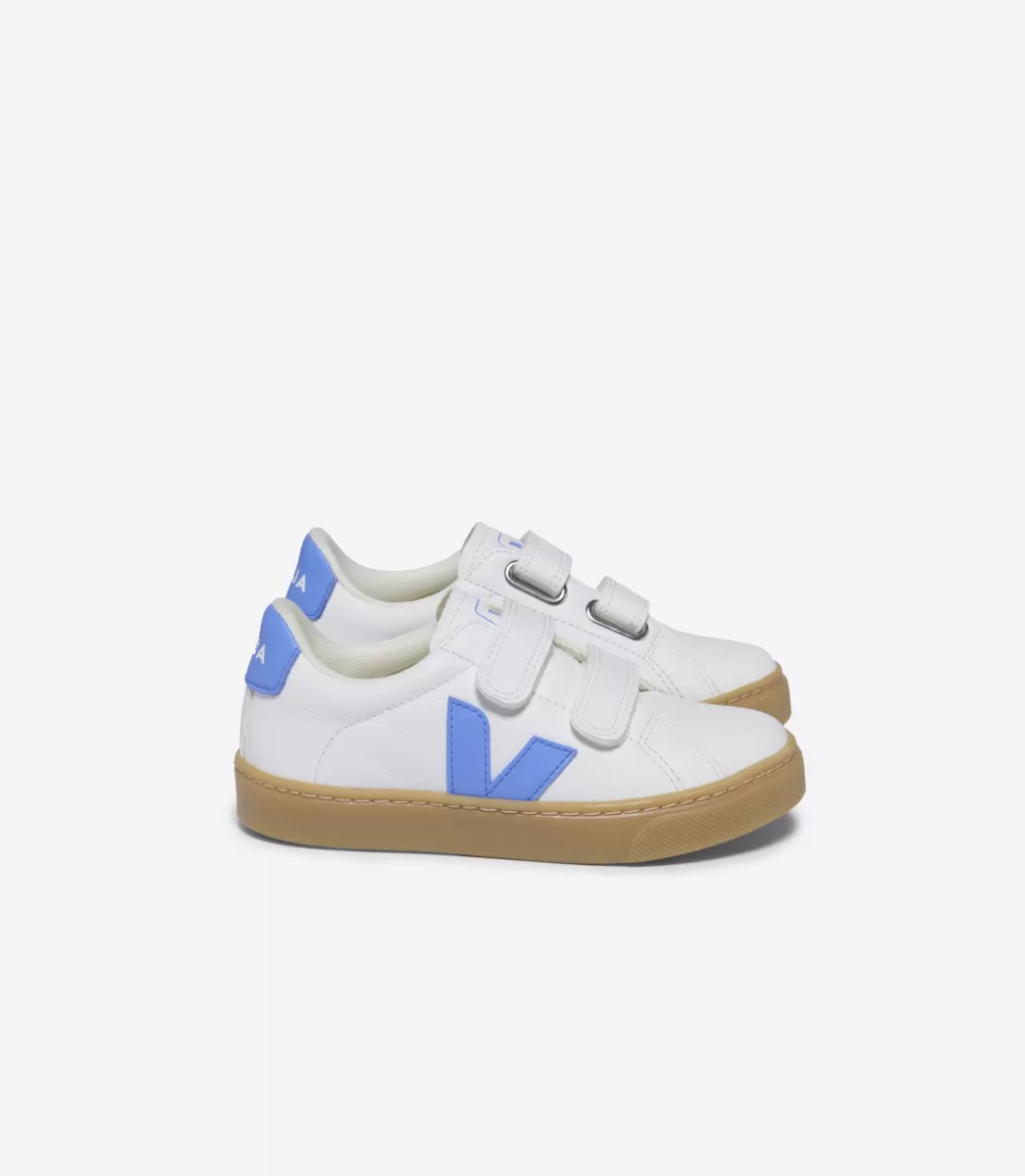 Enfant VEJA Esplar<ESPLAR LEATHER WHITE AQUA NATURAL