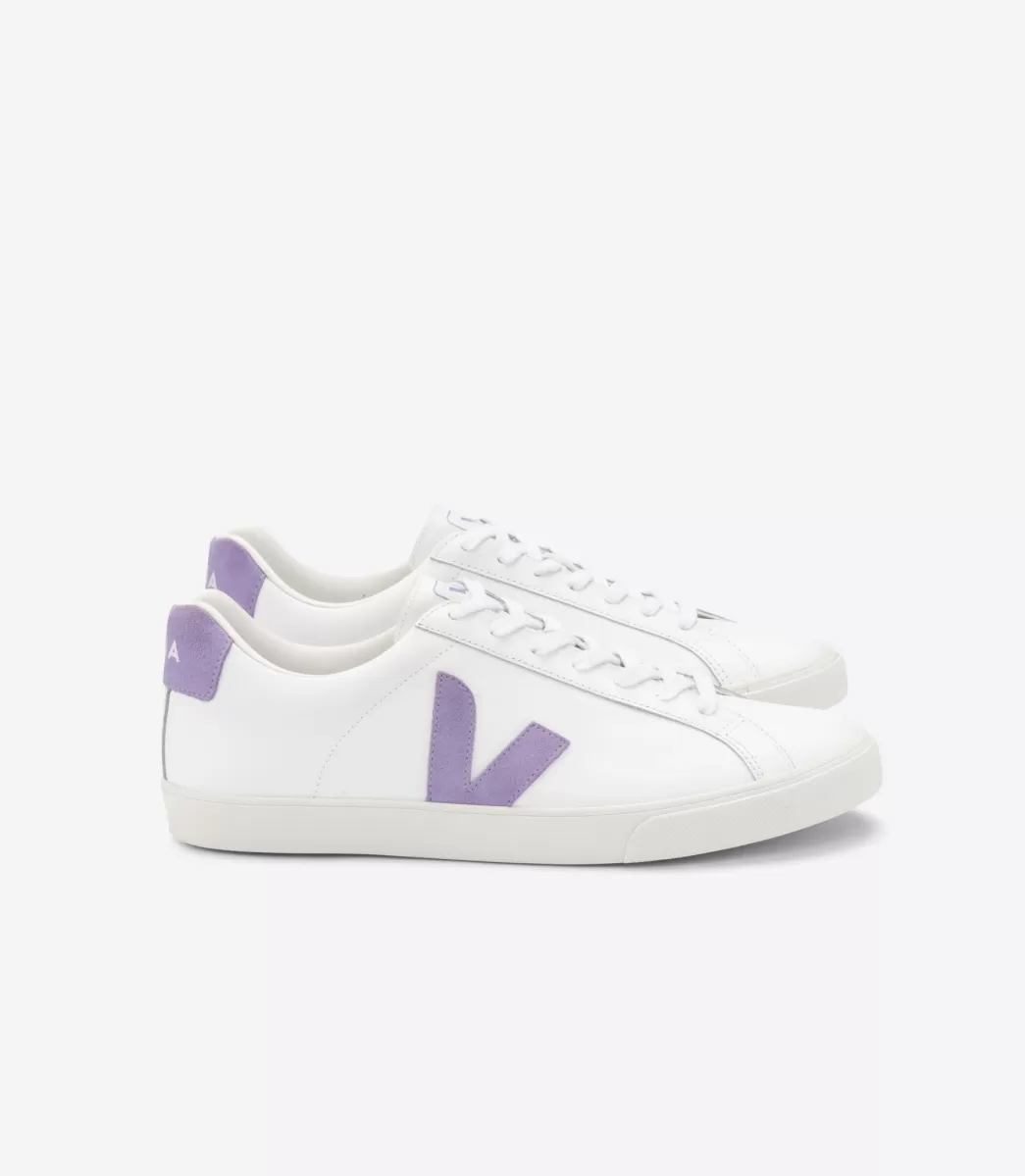 VEJA Adultes<ESPLAR LEATHER WHITE LAVANDE