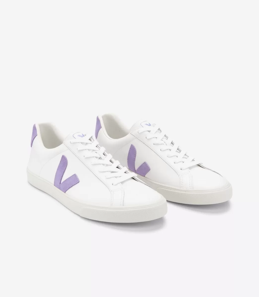 VEJA Adultes<ESPLAR LEATHER WHITE LAVANDE