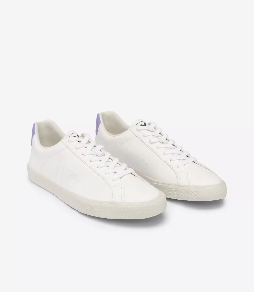 VEJA Adultes<ESPLAR LEATHER WHITE LAVANDE
