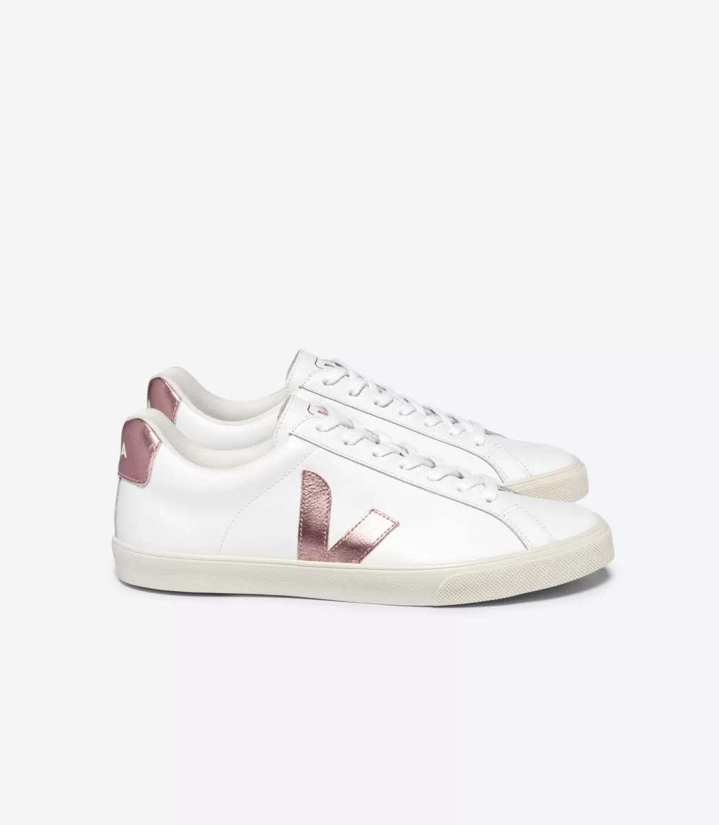 Femme VEJA Esplar<ESPLAR LEATHER WHITE NACRE