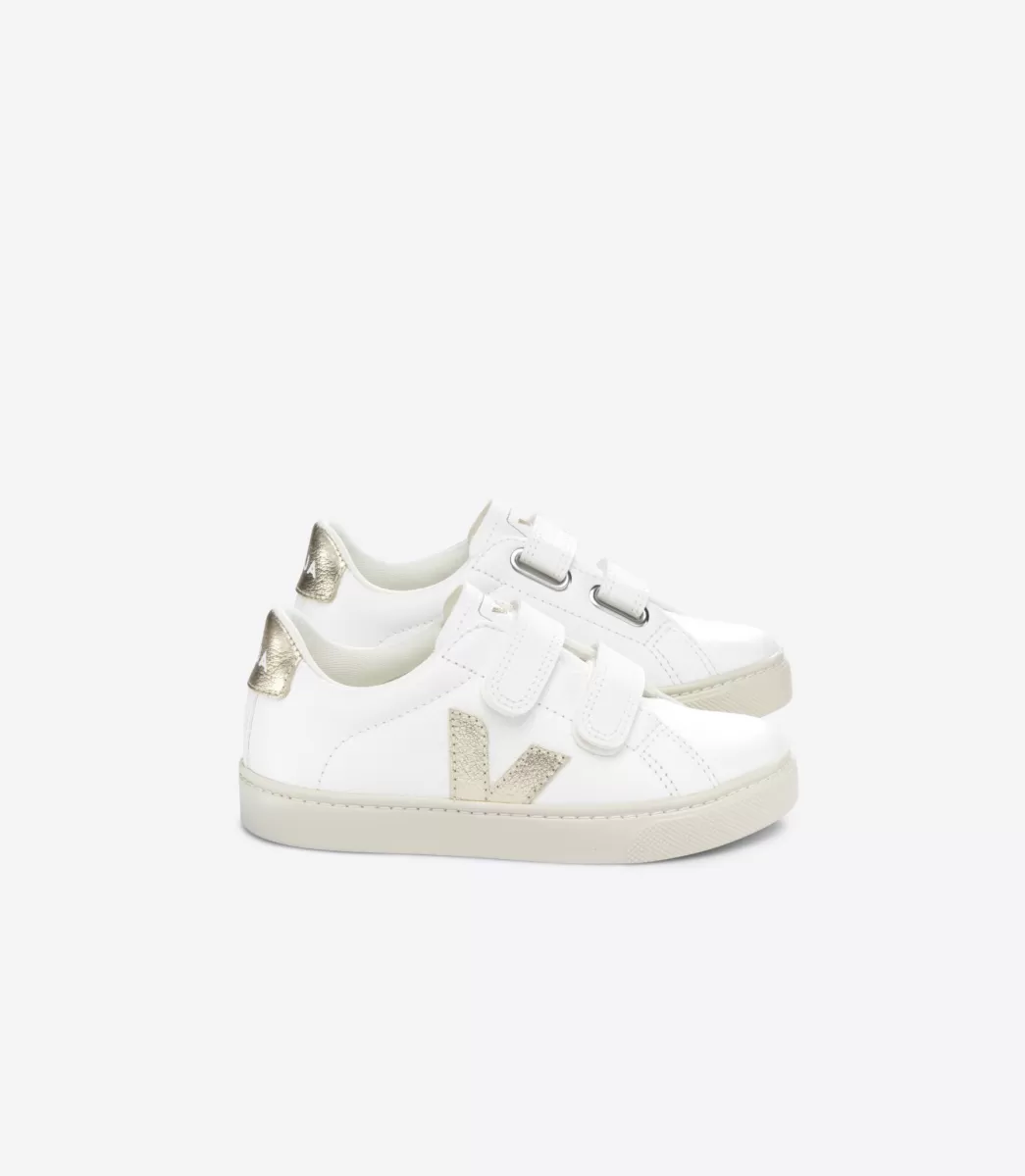 Enfant VEJA Esplar<ESPLAR LEATHER WHITE PLATINE