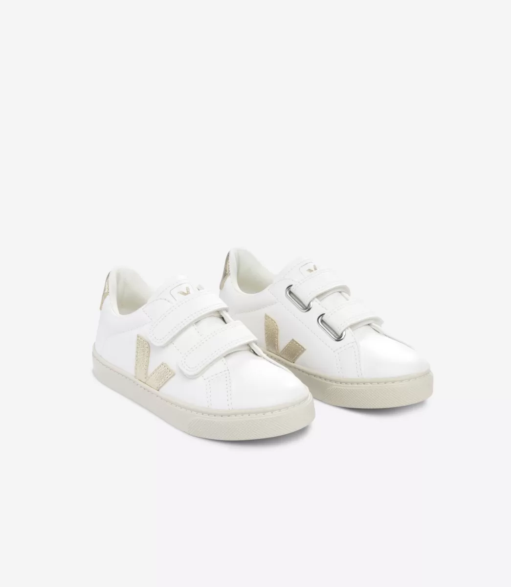 Enfant VEJA Esplar<ESPLAR LEATHER WHITE PLATINE