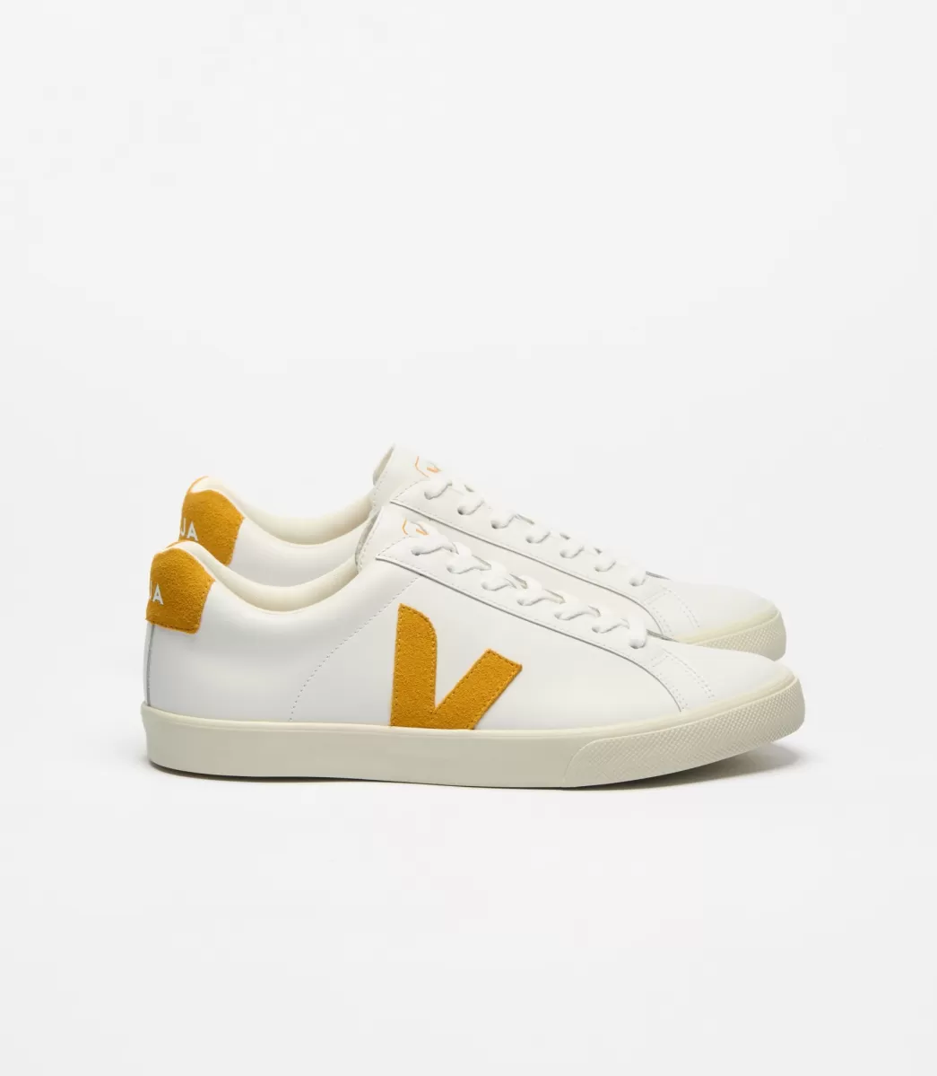 Femme VEJA Esplar | Esplar<ESPLAR LEATHER WHITE SAFRAN
