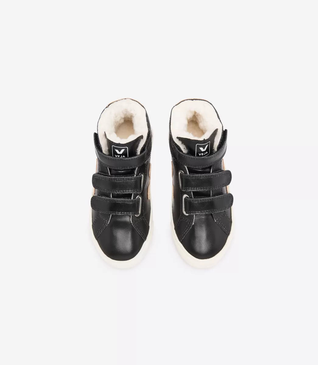 Enfant VEJA Enfants<ESPLAR MID FURED BLACK GOLD