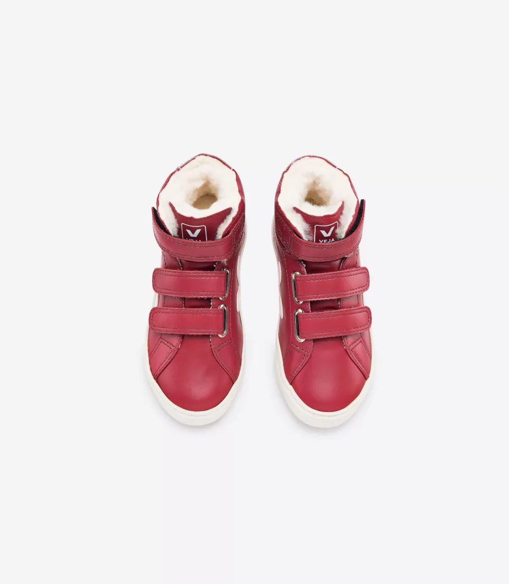 Enfant VEJA Enfants<ESPLAR MID FURED LEATHER MARSALA PIERRE