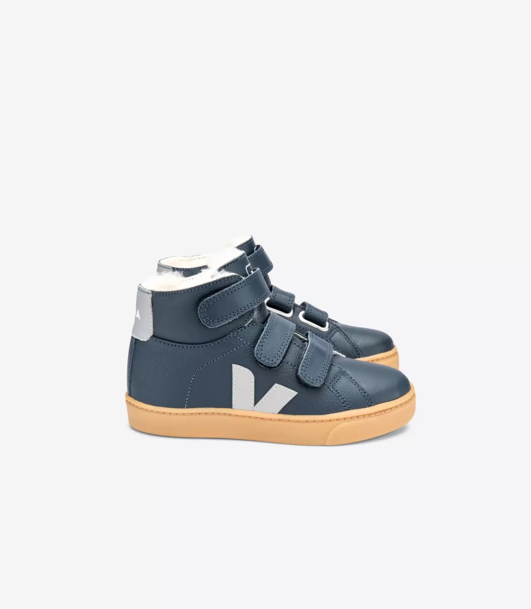 Enfant VEJA Enfants<ESPLAR MID FURED LEATHER NAUTICO OXFORD GREY