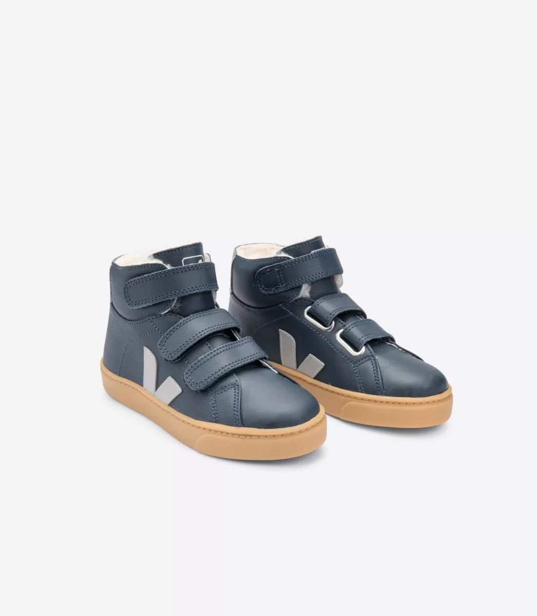 Enfant VEJA Enfants<ESPLAR MID FURED LEATHER NAUTICO OXFORD GREY
